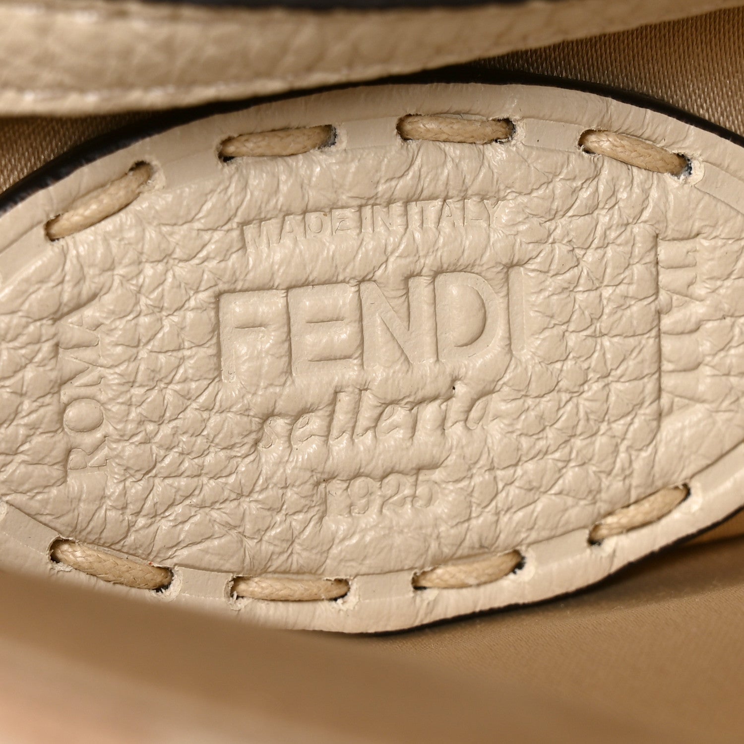 Wool Cuoio Romano Selleria FF 1974 Baguette 1997 Beige Cammello Camelia - Image 6