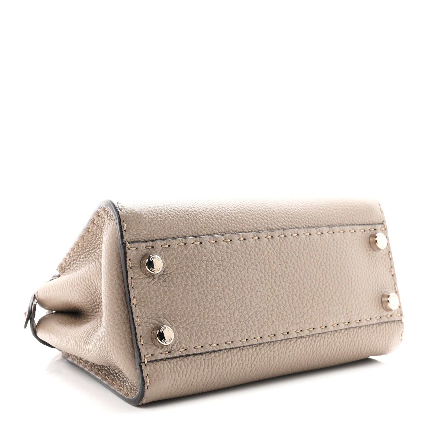 Cuoio Romano Snakeskin Selleria Mini Peekaboo Iconic Satchel Corda White - Image 4