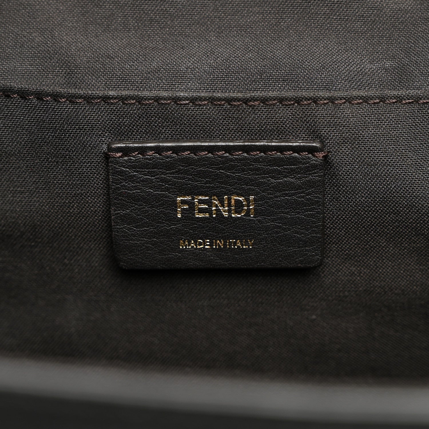 Vitello Cruise Bi-Color FF 1974 Embossed F is Fendi Drawstring Backpack Black Fragola Maya - Image 6