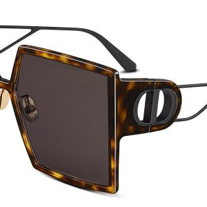Dior 30Montaigne SU Square Sunglasses in Havana Brown