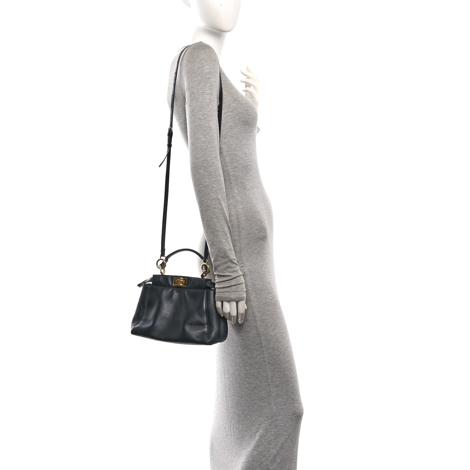 Nappa Mini Peekaboo Iconic Satchel Black - Image 2
