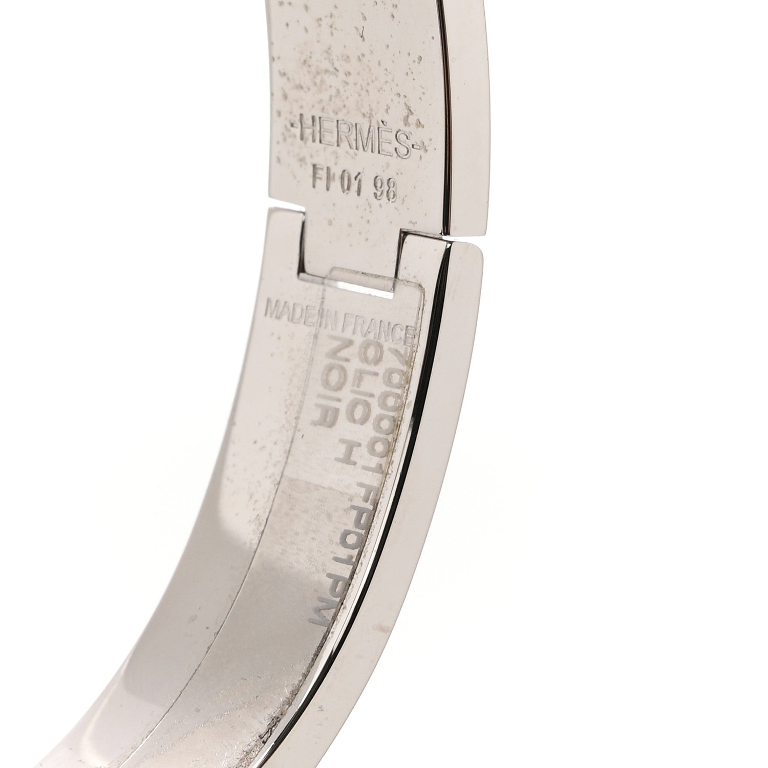 Enamel Narrow Clic Clac H Bracelet PM Black - Image 4