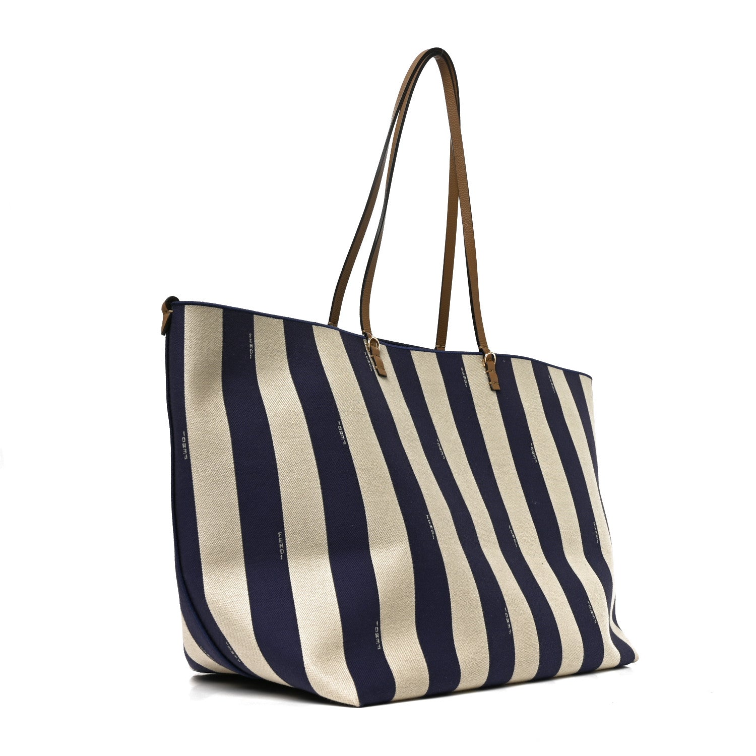 Pequin Vitello Reversible Large Shopping Tote Midnight Blue - Image 4