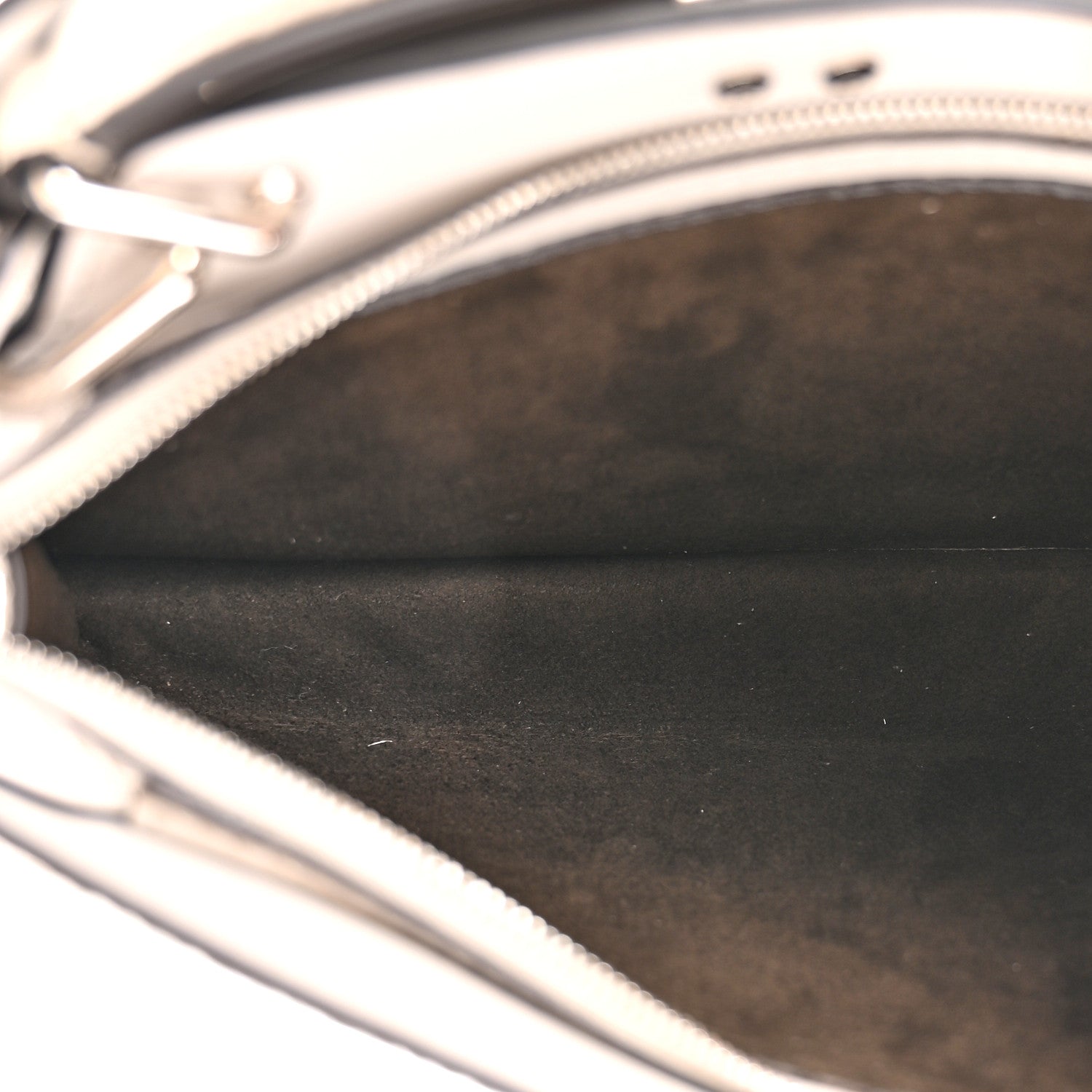 Cuoio Romano Vitello Cover Bi-Color Peekaboo I See U X Cross Satchel Ghiaia Oliva - Image 6