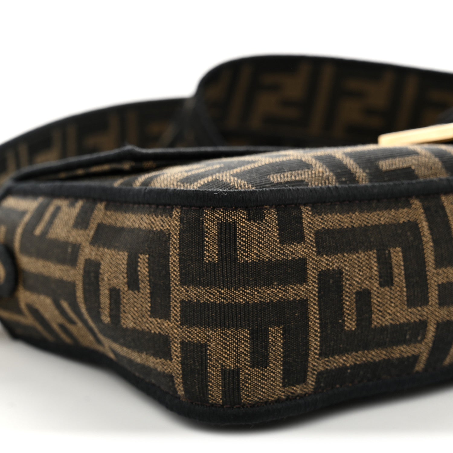 Fabric Jacquard FF 1974 Medium Baguette Tobacco Moro Black - Image 8