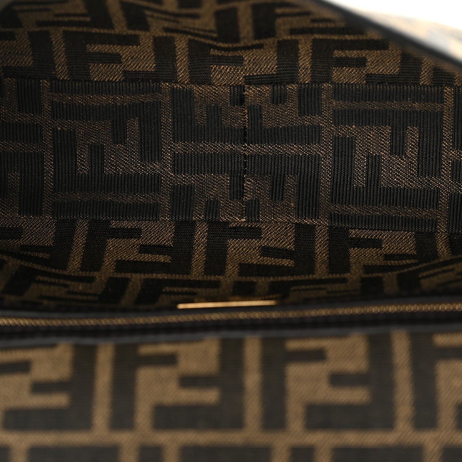 Fabric Jacquard FF 1974 Medium Baguette Tobacco Moro Black - Image 5
