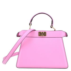 Shiny Nappa Petite Peekaboo I SEE U Satchel Rosa