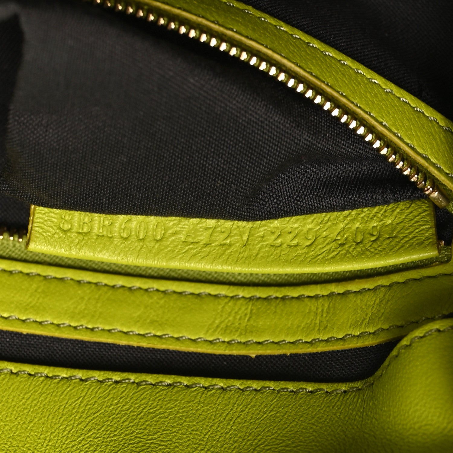Nappa FF 1974 Embossed Baguette Wasabi - Image 6