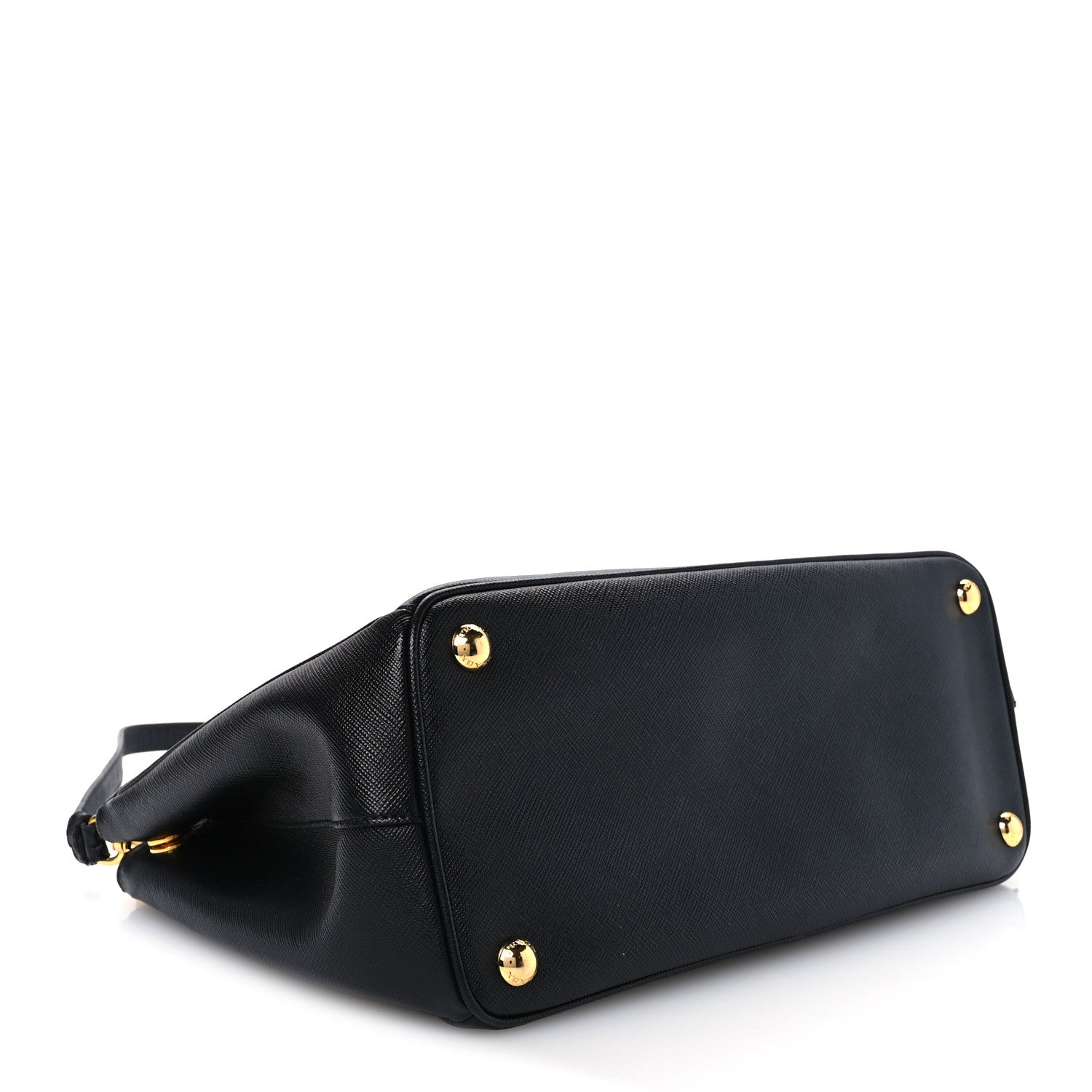 Saffiano Small Galleria Double Zip Tote Black - Image 4