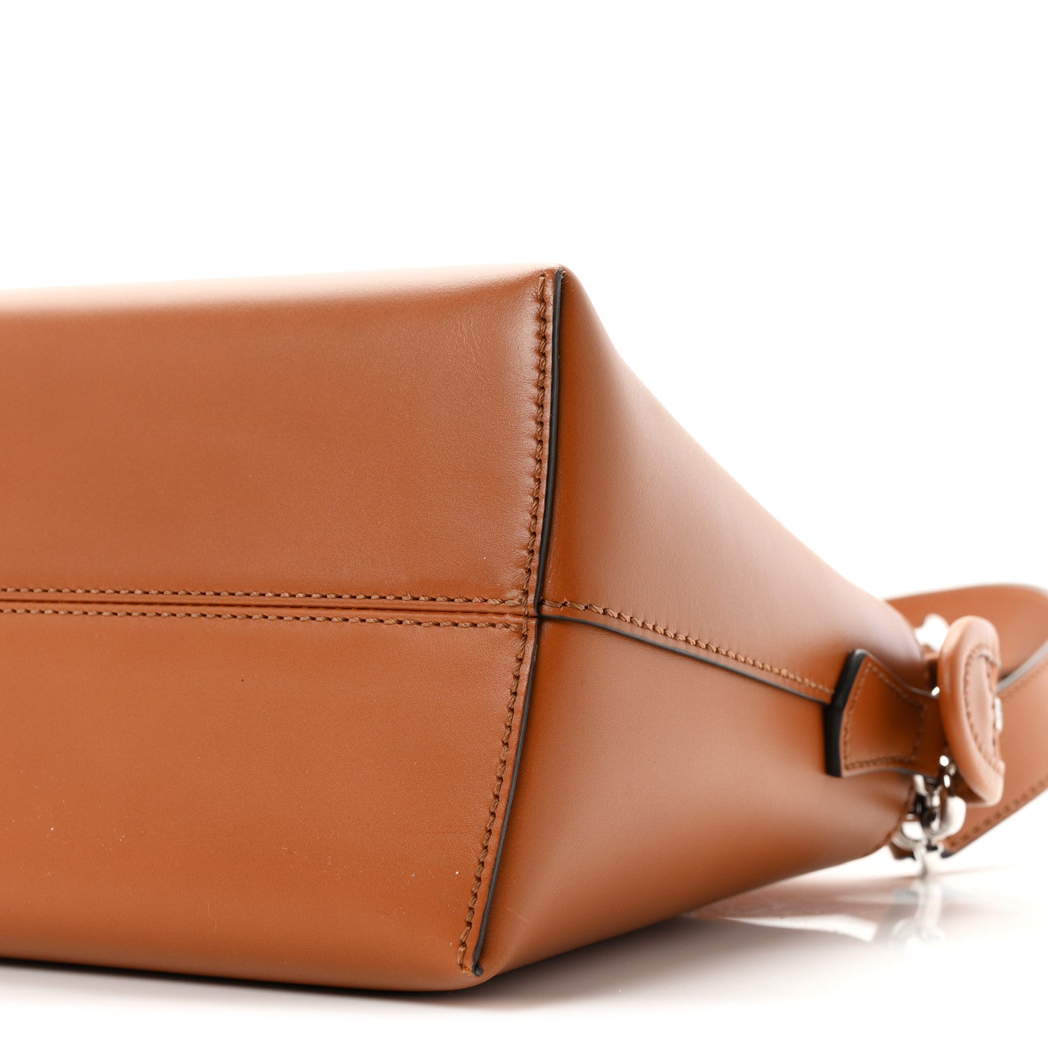 Vitello King Logo Embossed Medium By The Way Boston Bag Cuoio - Image 10