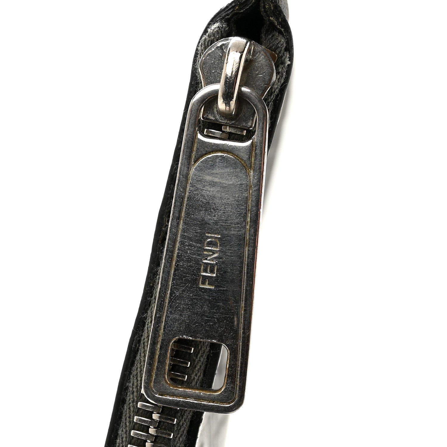 Vitello Grace FF 1974 Embossed Flat Pouch Anthracite - Image 8