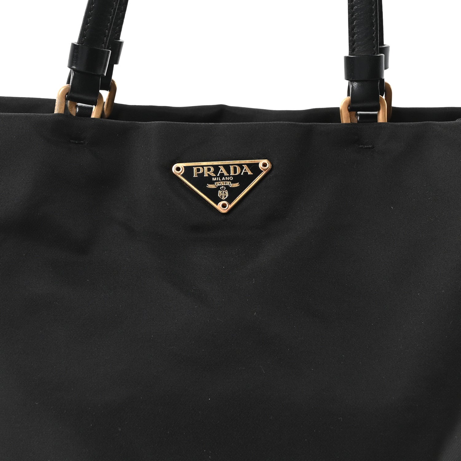 Tessuto Nylon Shopping Tote Black - Image 8