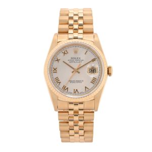 18K Yellow Gold Mother of Pearl 36mm Oyster Perpetual Datejust Watch 16238