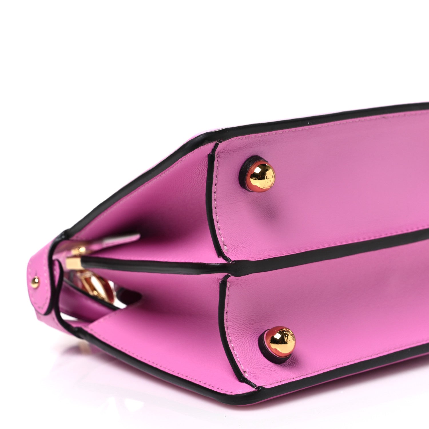 Shiny Nappa Petite Peekaboo I SEE U Satchel Rosa - Image 8