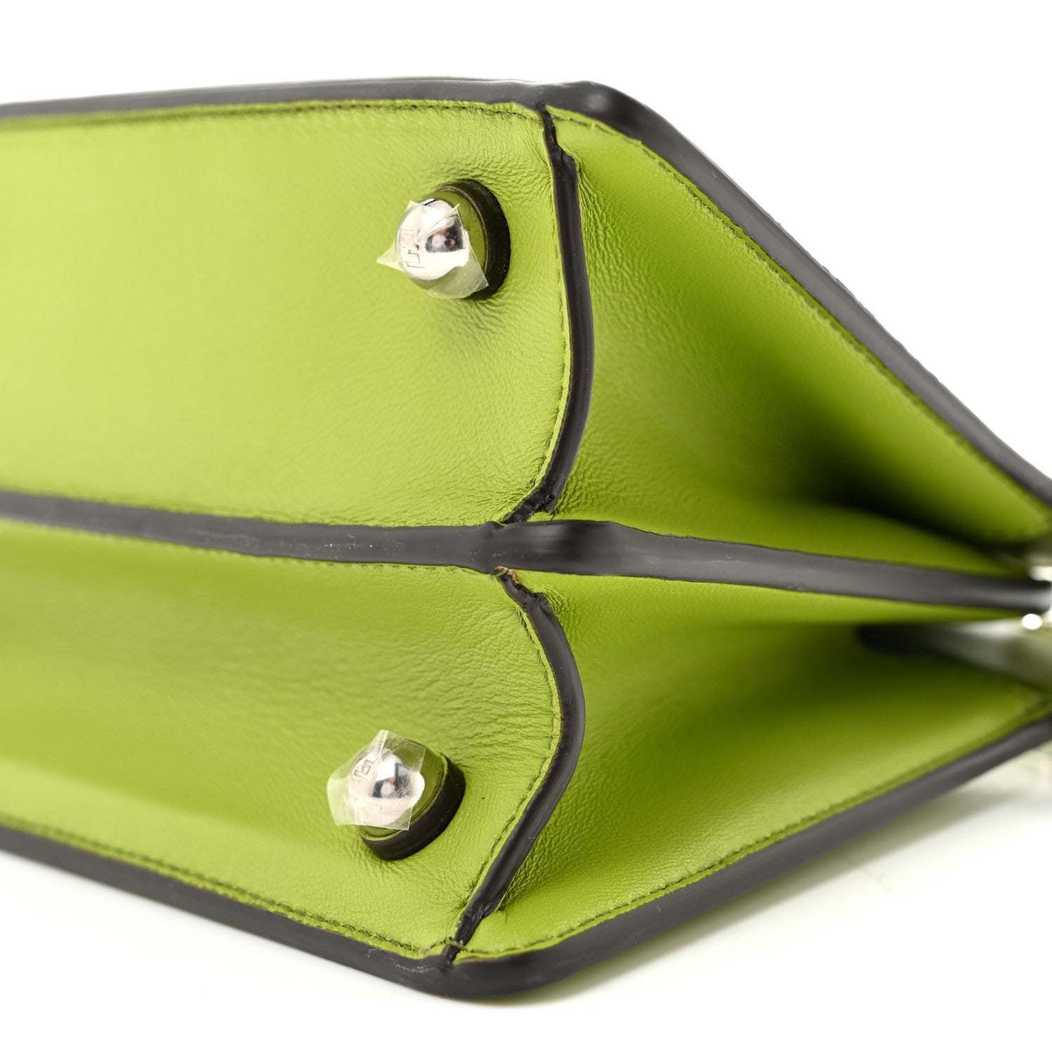 Shiny Nappa Petite Peekaboo I SEE U Satchel Verde Mela - Image 10