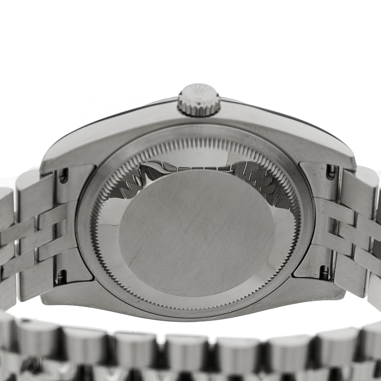 Stainless Steel 18K White Gold Diamond 36mm Oyster Perpetual Datejust Watch Blue Jubilee 116234 - Image 4