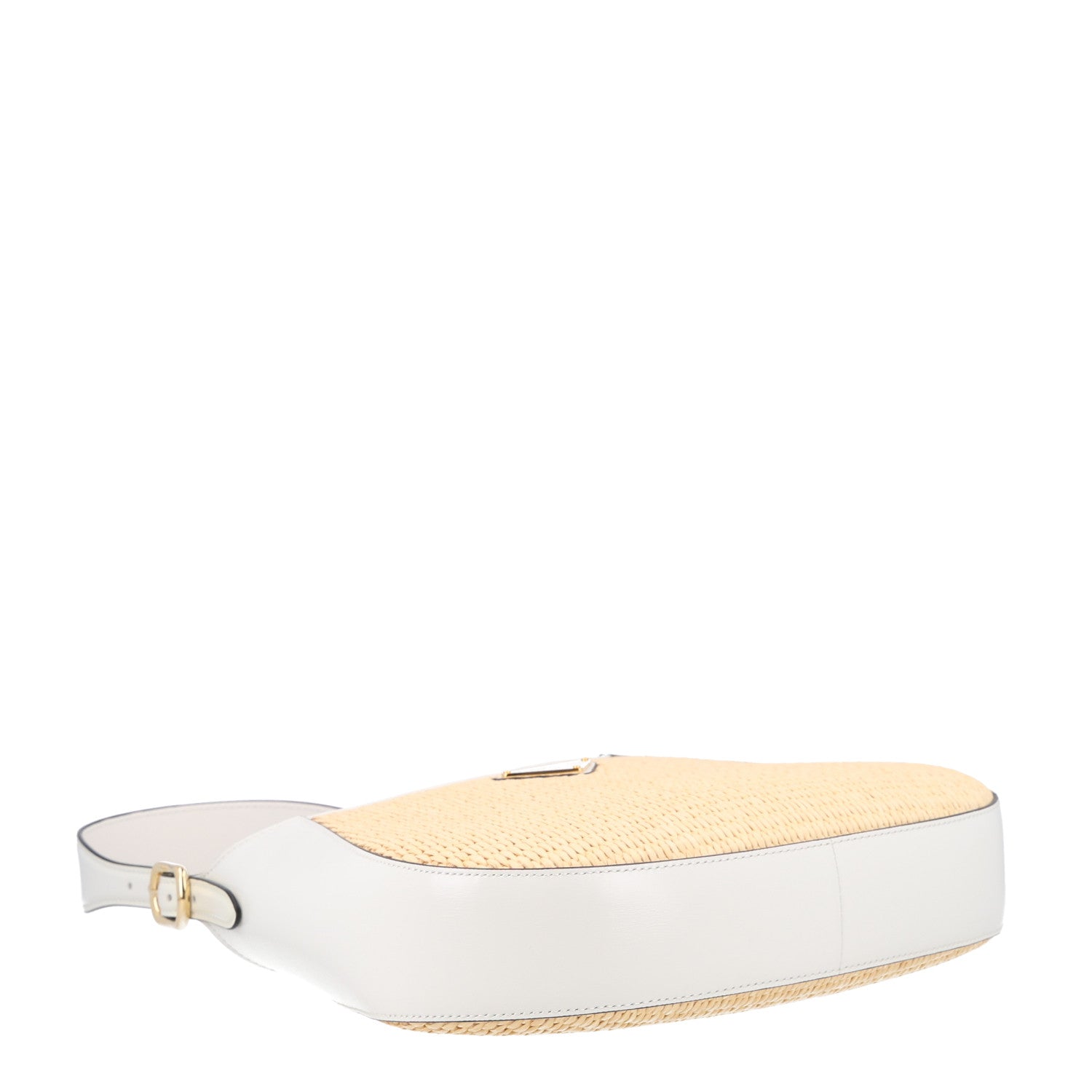 Paglia Spazzolato Shoulder Bag Naturale White - Image 4