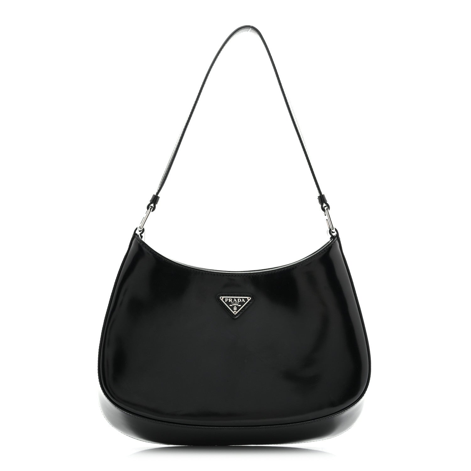 Spazzolato Cleo Shoulder Bag Black