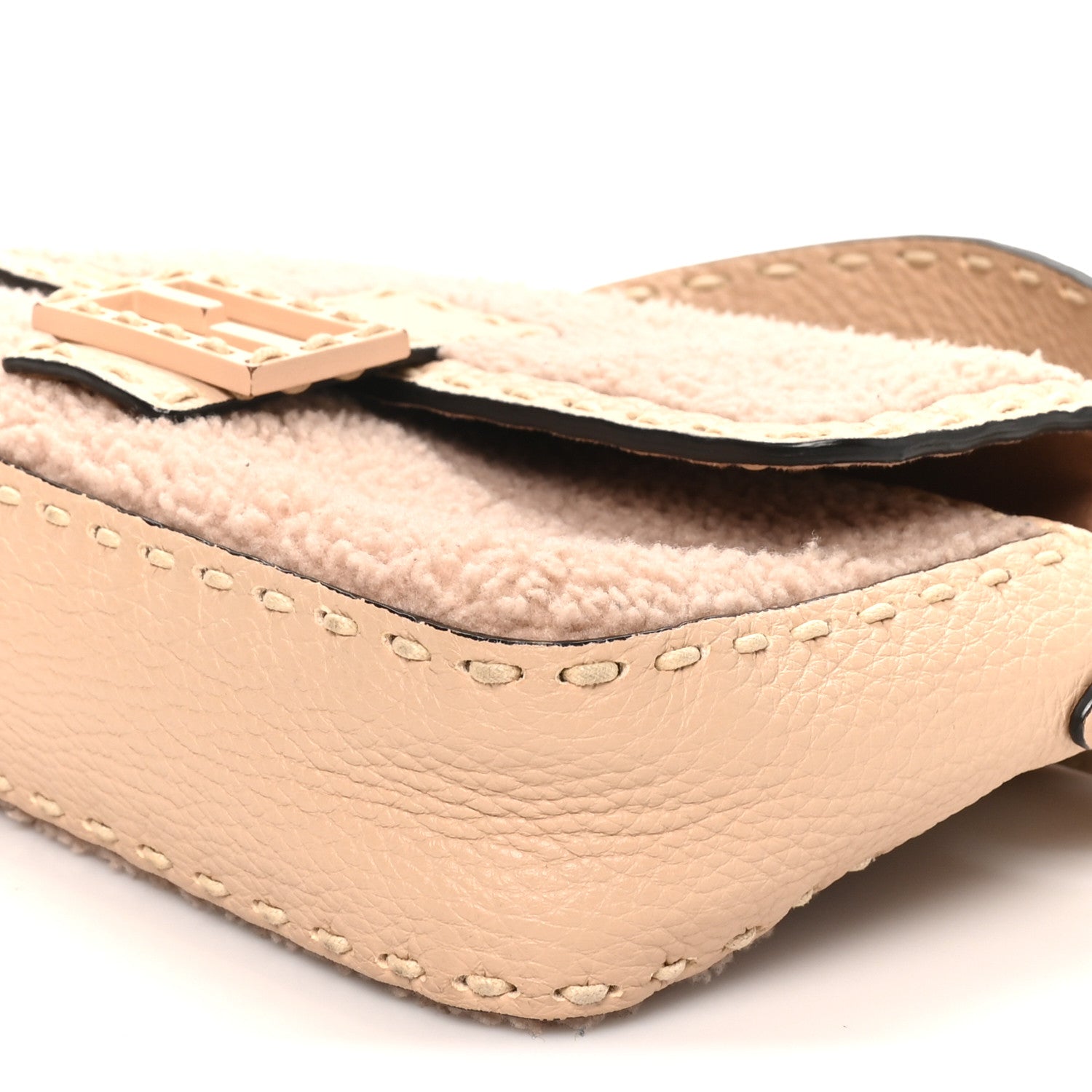 Curly Sheepskin Cuoio Romano Selleria Baguette Plaster Panna - Image 10