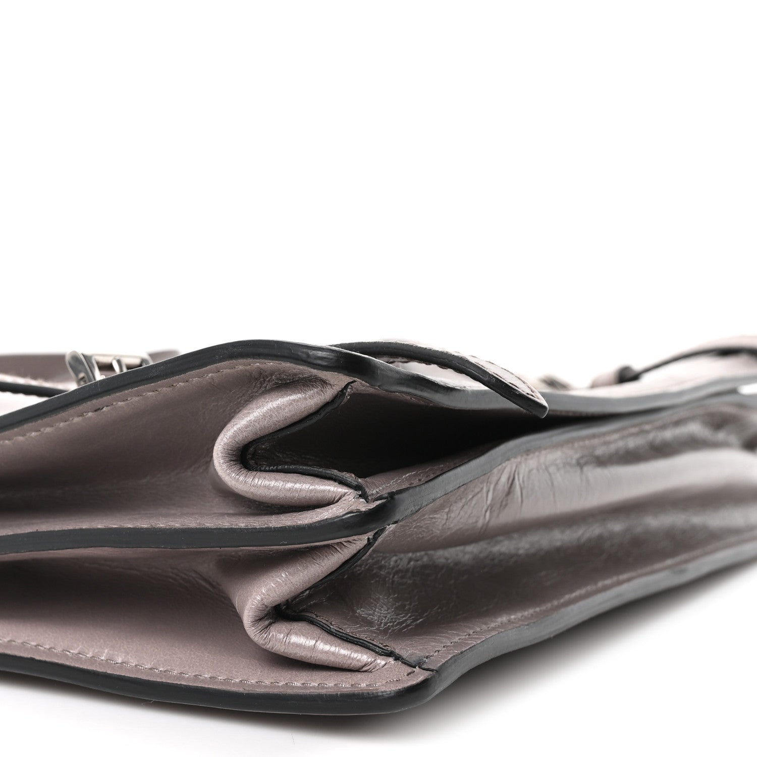 Glossy Calfskin Medium Sound Shoulder Bag Peltro - 图片 9