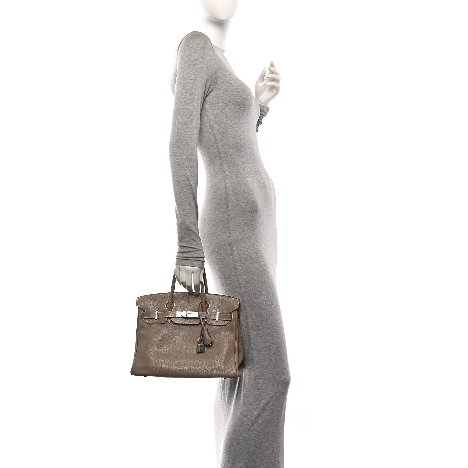 Togo Birkin 30 Etoupe - Image 2