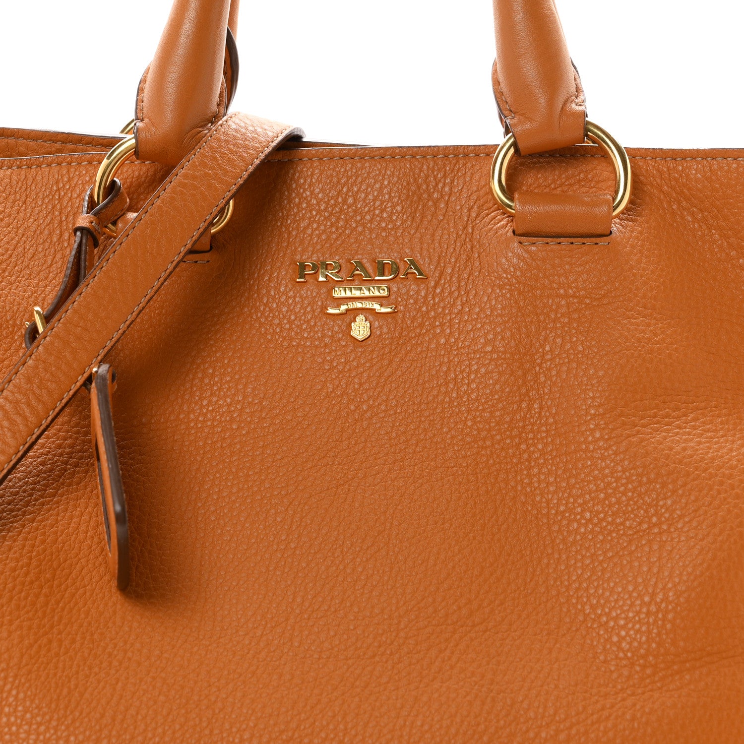 Vitello Daino Shopping Tote Ambra - Image 9