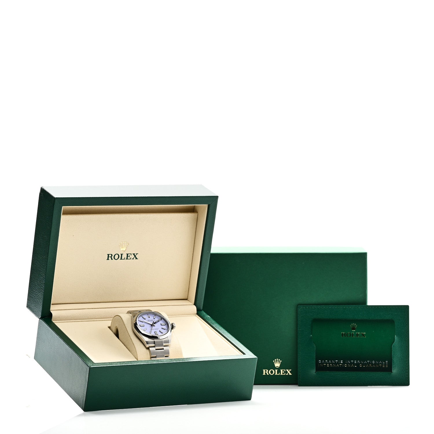 Stainless Steel 41mm Oyster Perpetual Watch Lavender 134300 - Image 5