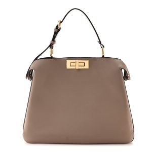Vitello Medium Soft Peekaboo Tortora