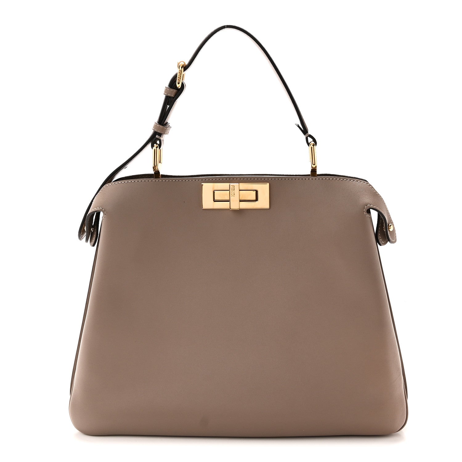 Vitello Medium Soft Peekaboo Tortora