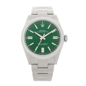 Stainless Steel 41mm Oyster Perpetual Watch Green 134300