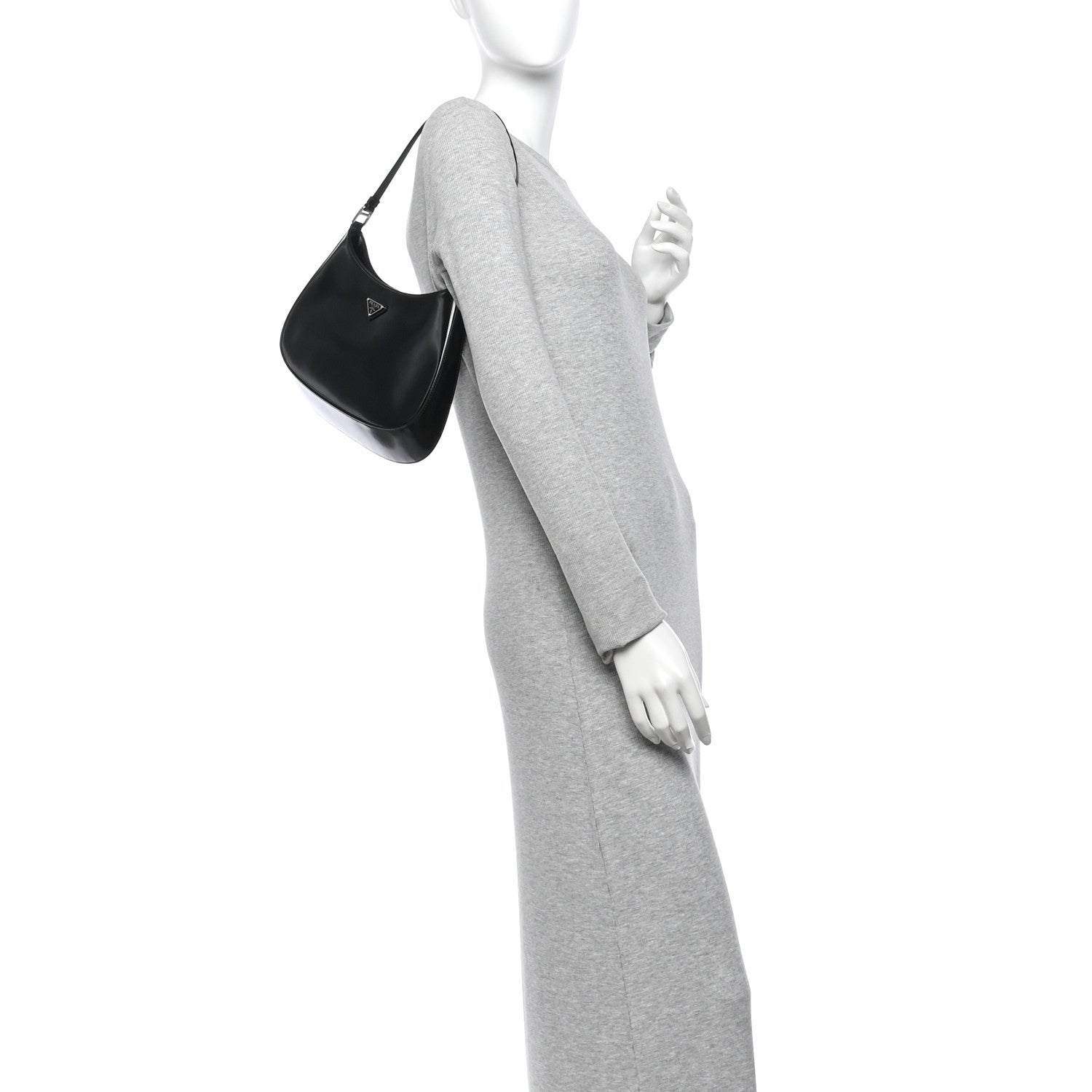 Spazzolato Cleo Shoulder Bag Black - Image 2