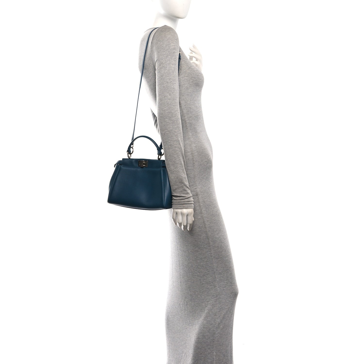 Nappa Mini Peekaboo Iconic Satchel Pavone - Image 2