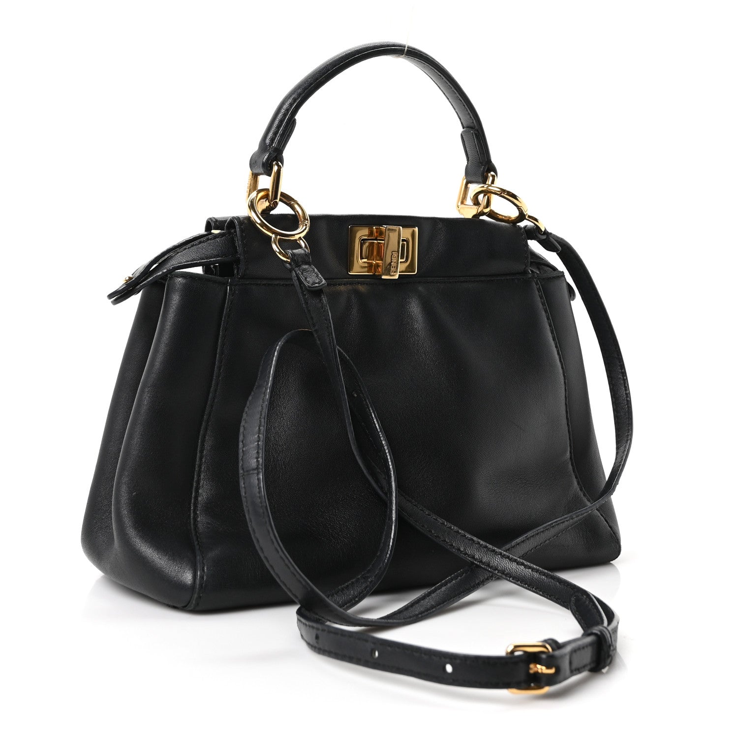 Nappa Mini Peekaboo Iconic Satchel Black - Image 3
