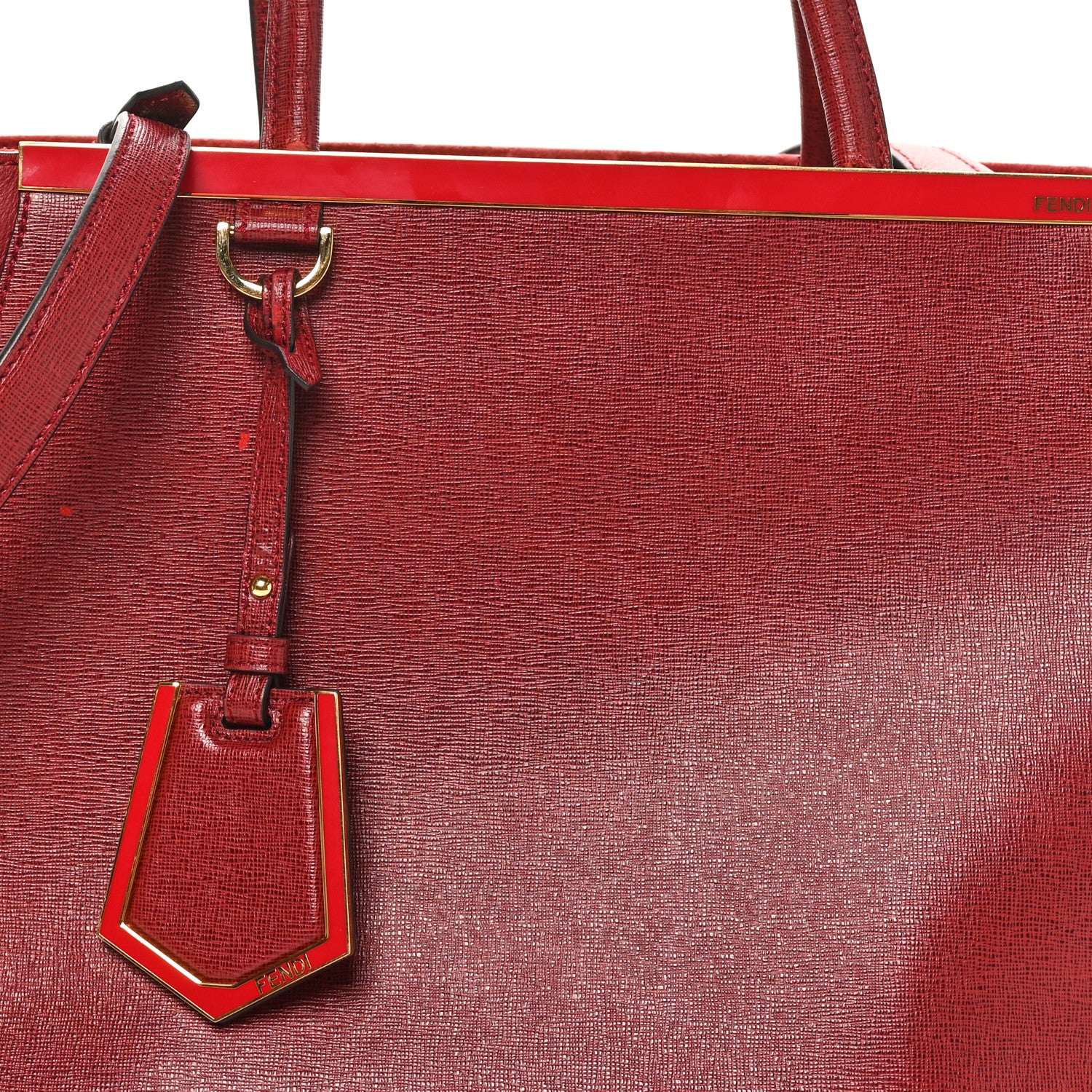 Vitello Elite Regular 2Jours Tote Rosso Scuro Ciliegia - Image 7