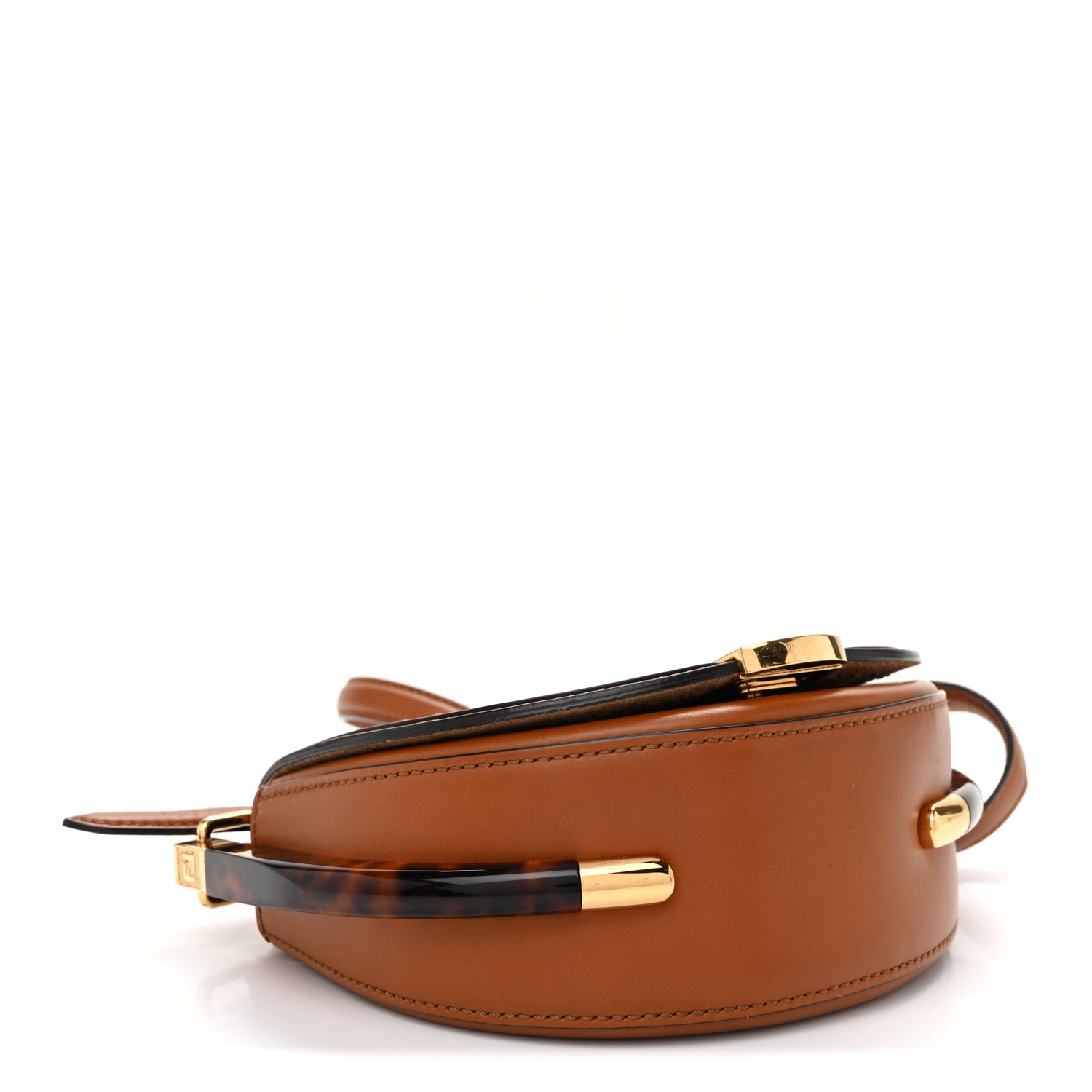 Vitello King Plexiglass Moonlight Shoulder Bag Cuoio - Image 4