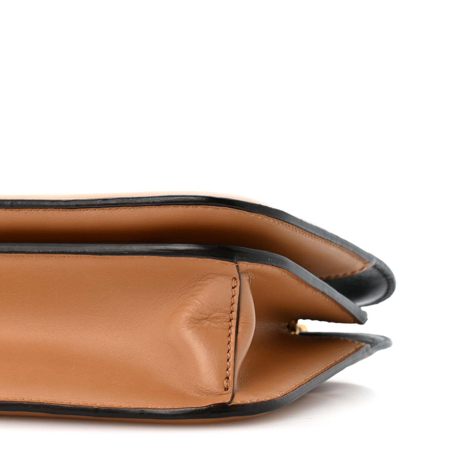 Vitello King Nubuck Pequin Karligraphy Pocket Shoulder Bag Biscuit Tobacco Moro - Image 10