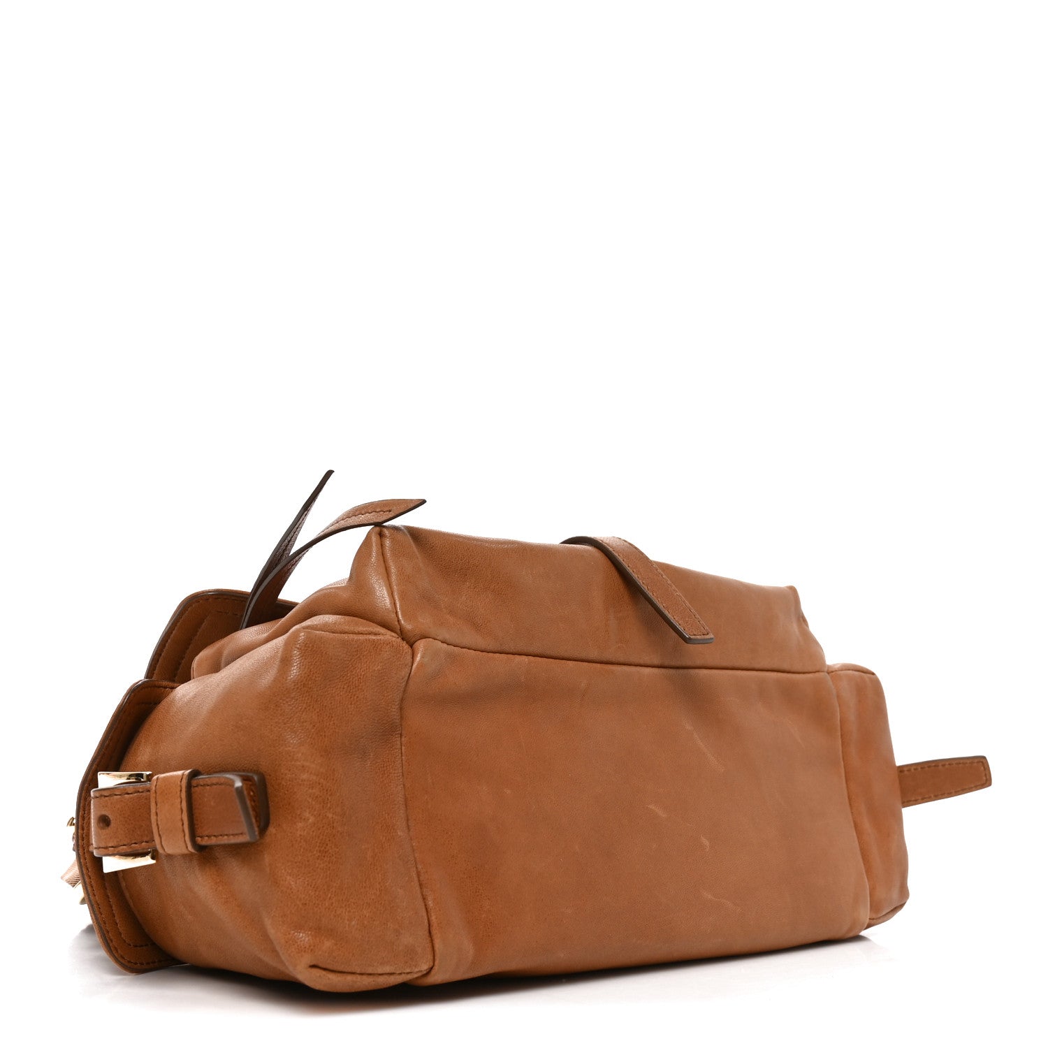 Nappa Medium Explore Shoulder Bag Caramel - Image 4