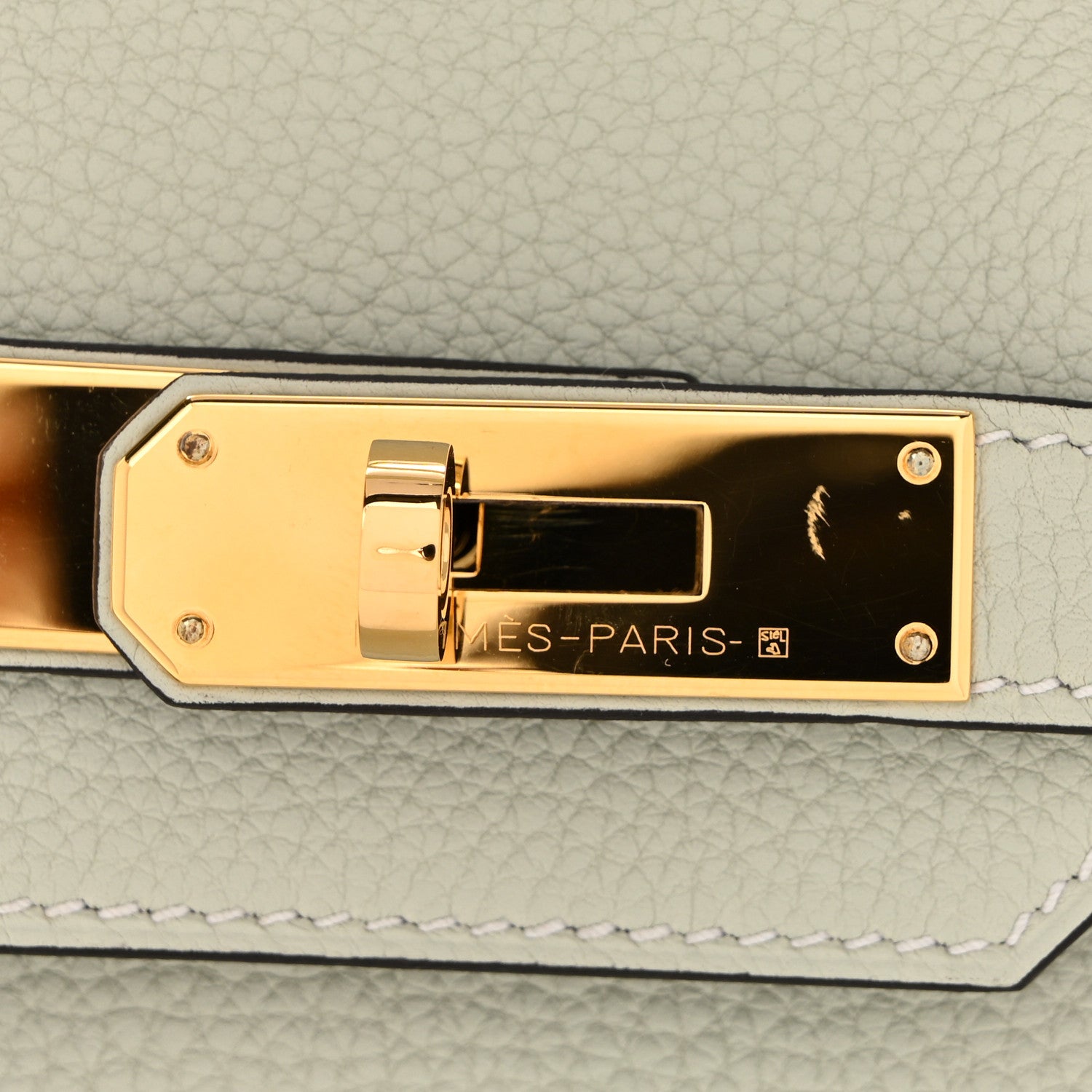 Togo Birkin 30 Gris Neve - Image 11