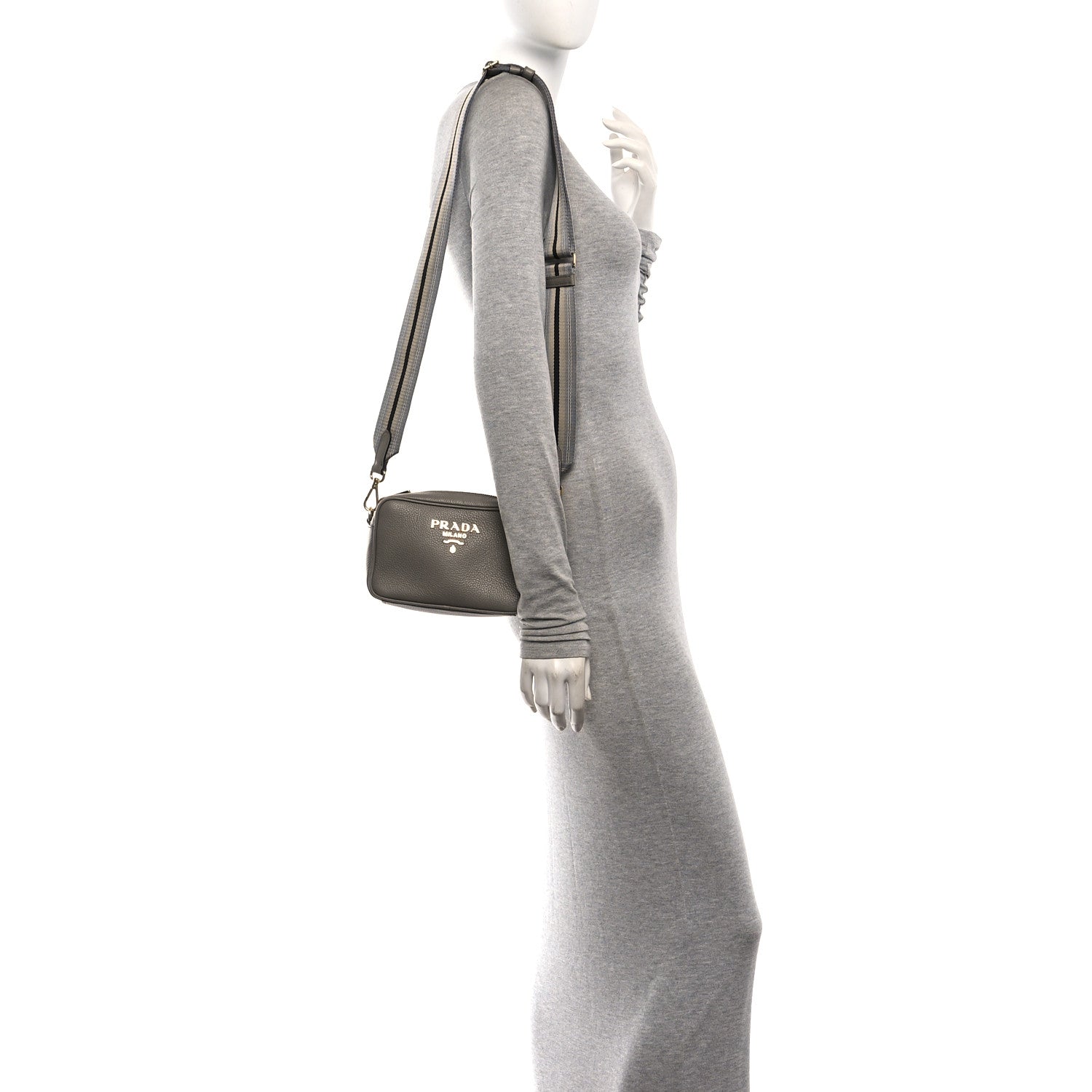 Vitello Daino Camera Bag Argilla - Image 2