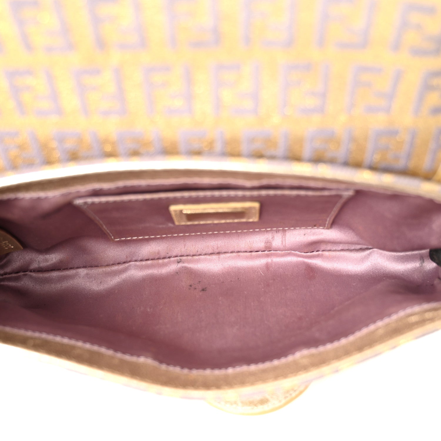 Metallic Calfskin Jacquard Zucchino Leopard Print Compilation Hobo Gold Multicolor - Image 5