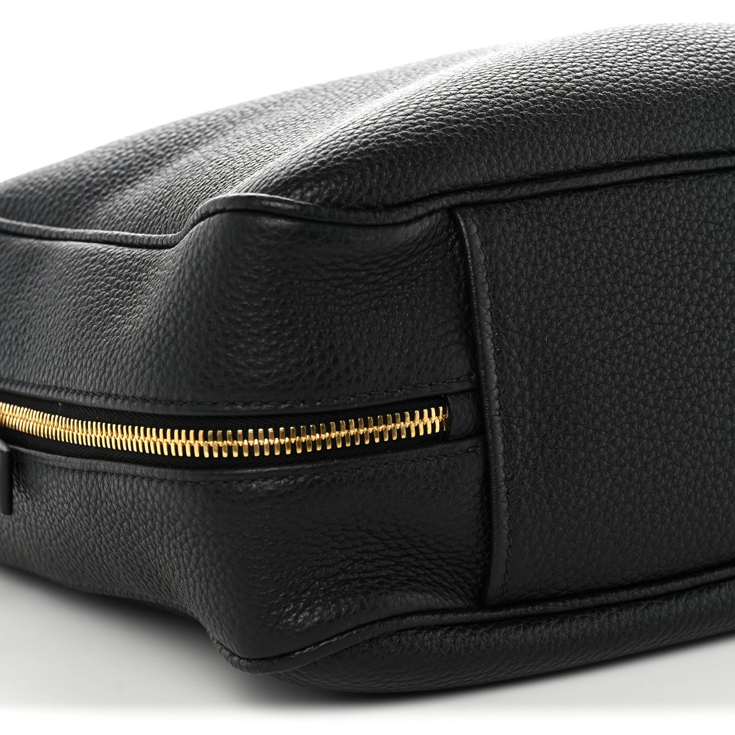 Vitello Daino Large Top Handle Bag Black - Image 10