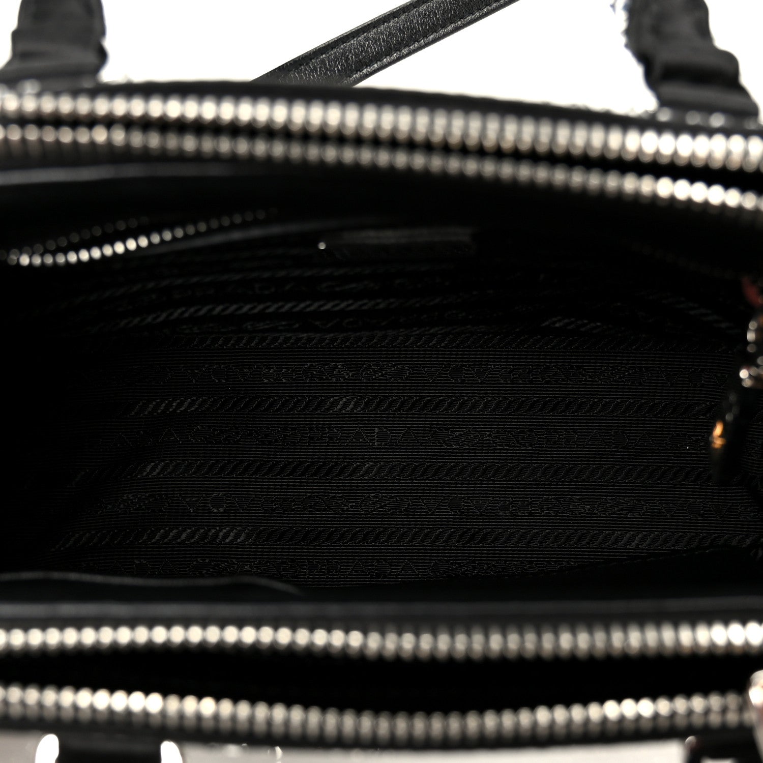 Satin Crystal Mini Galleria Double Zip Tote Metal - Image 5
