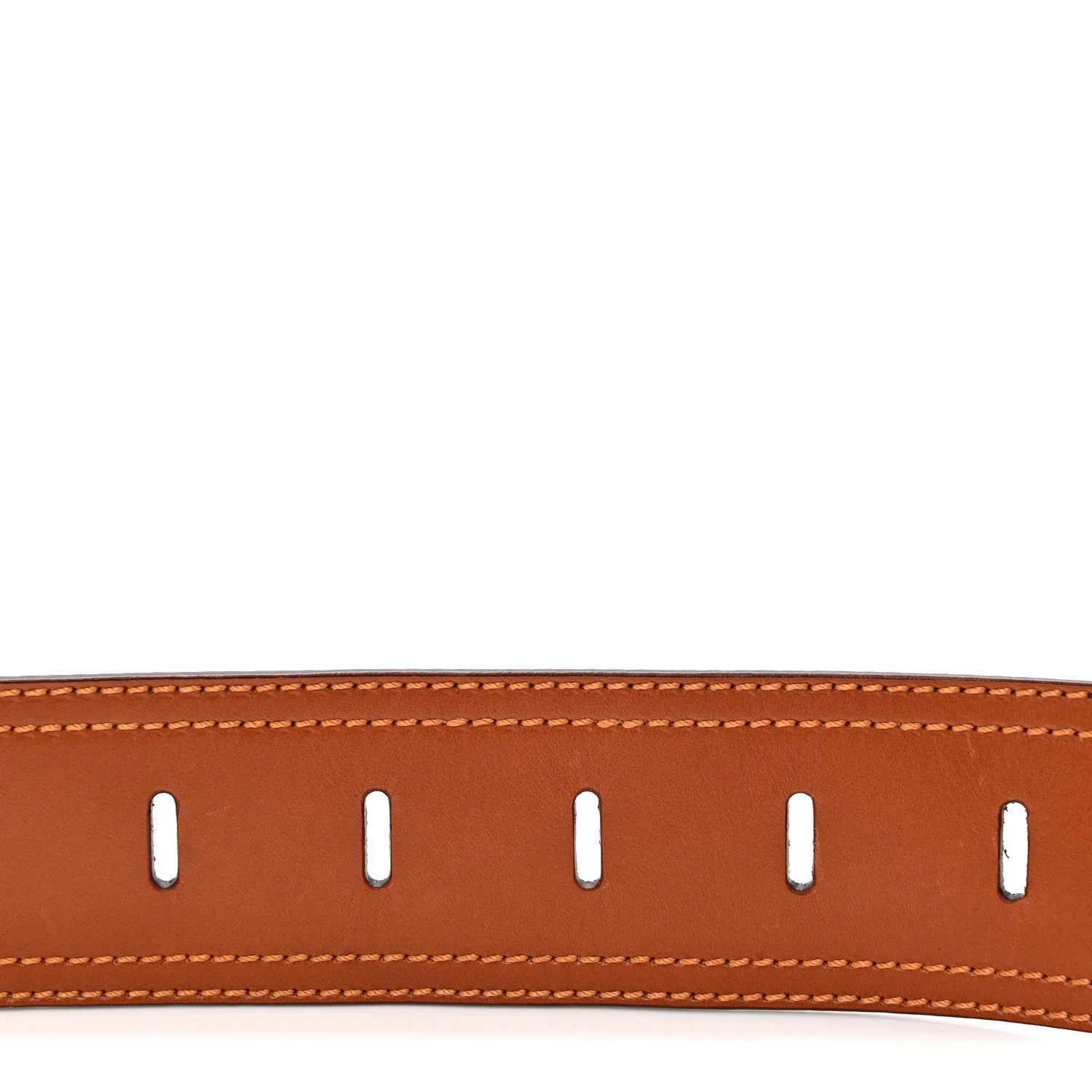 Calfskin B Wide Belt 70 28 Brown - Image 5