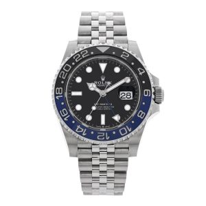 Stainless Steel 40mm Oyster Perpetual Date GMT Master Ⅱ Batgirl Watch 126710BLNR