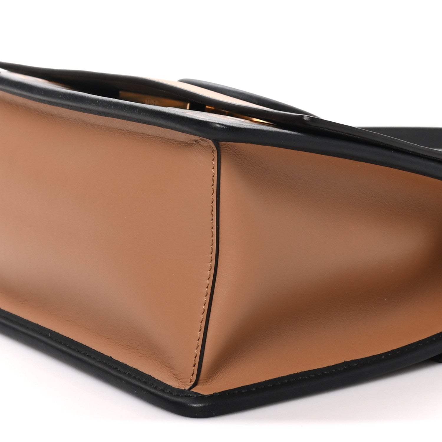 Vitello Century F is Fendi FF Embossed Kan I Shoulder Bag Orzo Tobacco - Image 9