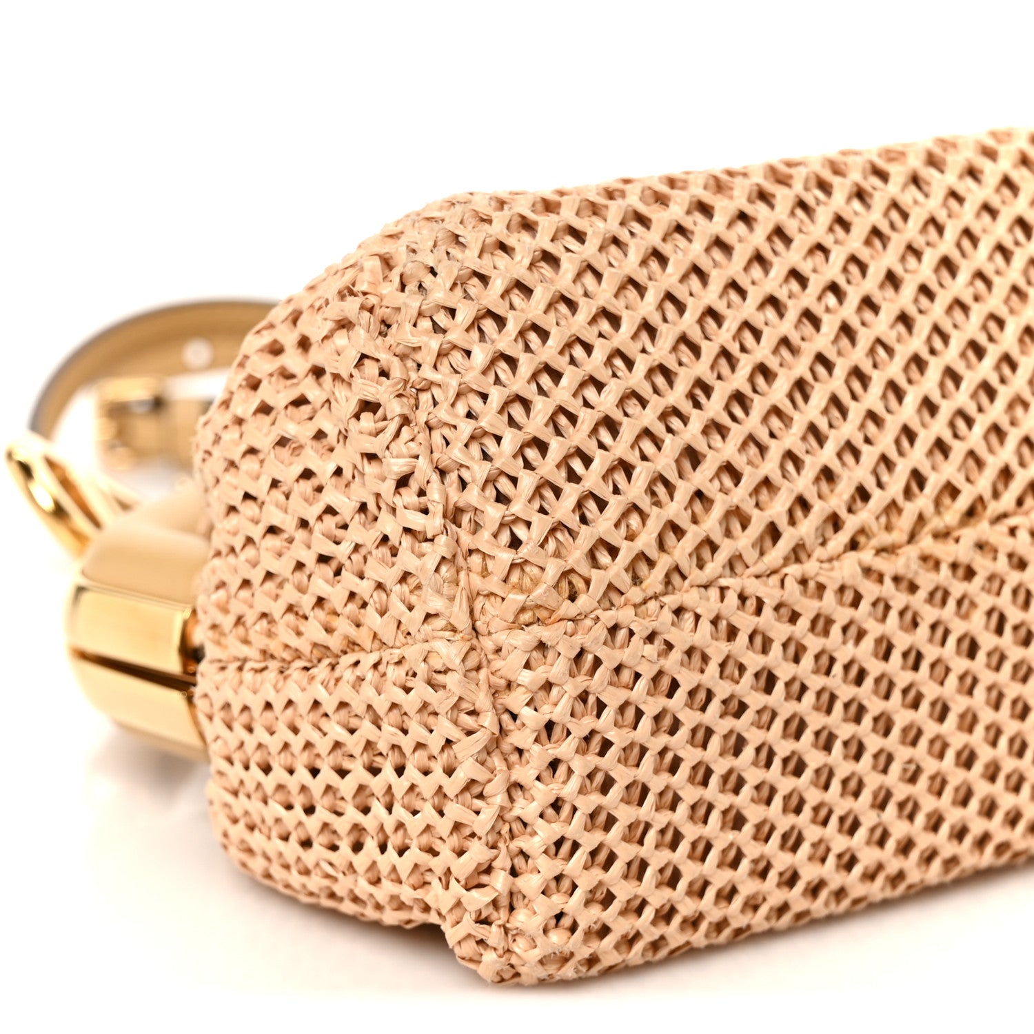 Raffia Nappa Macrame Small Fendi First Natural Sahara - Image 10