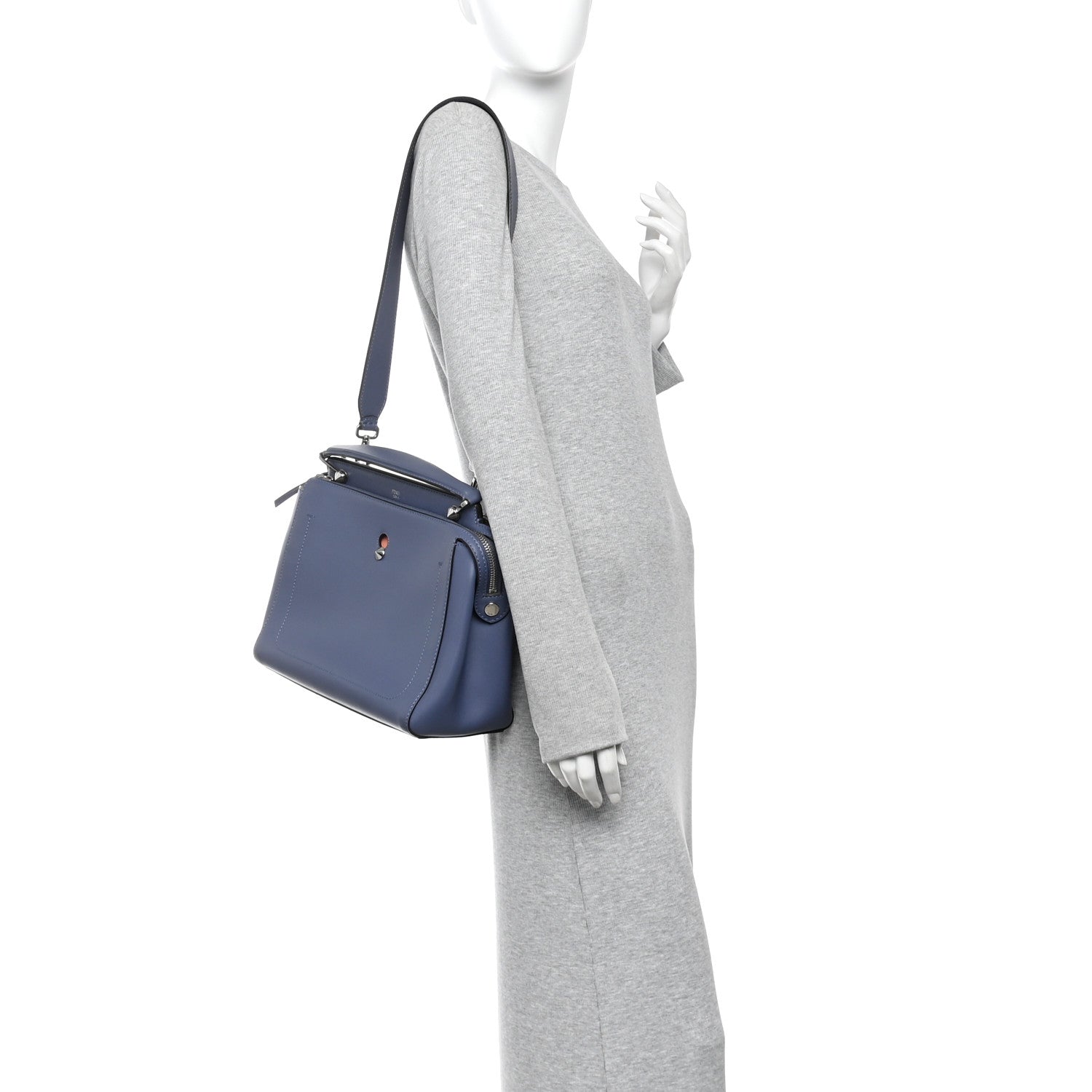 Vitello Baltico Dolce DotCom Satchel Blue - Image 2