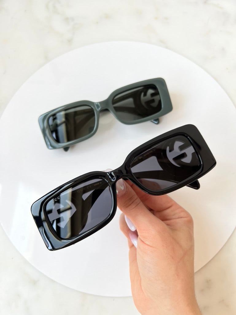 Gucci GG1325S Slim Sunglasses in Black - 图片 4