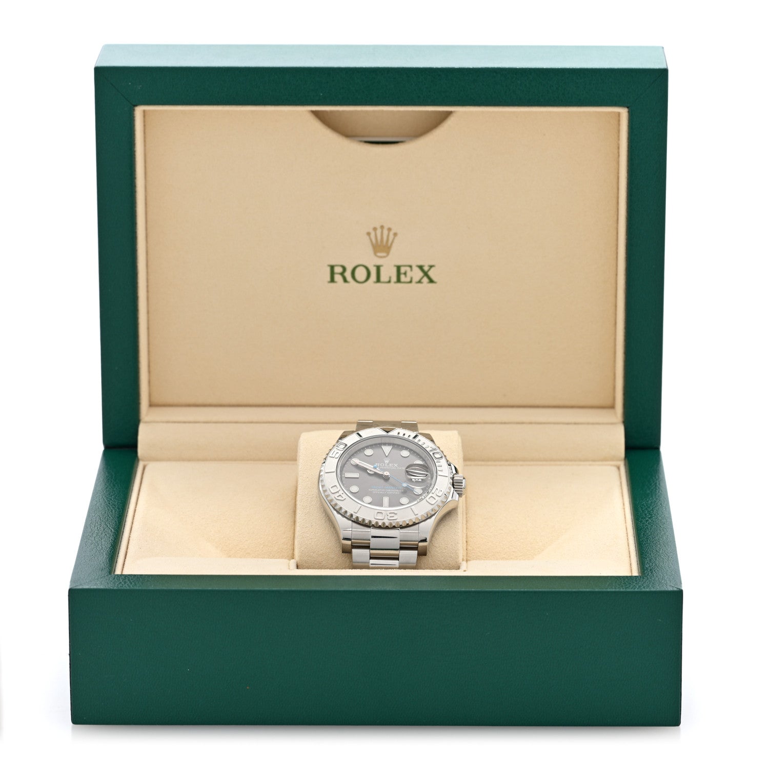 Stainless Steel Platinum 40mm Oyster Perpetual Date Yacht-Master Watch Slate 116622 - Image 5