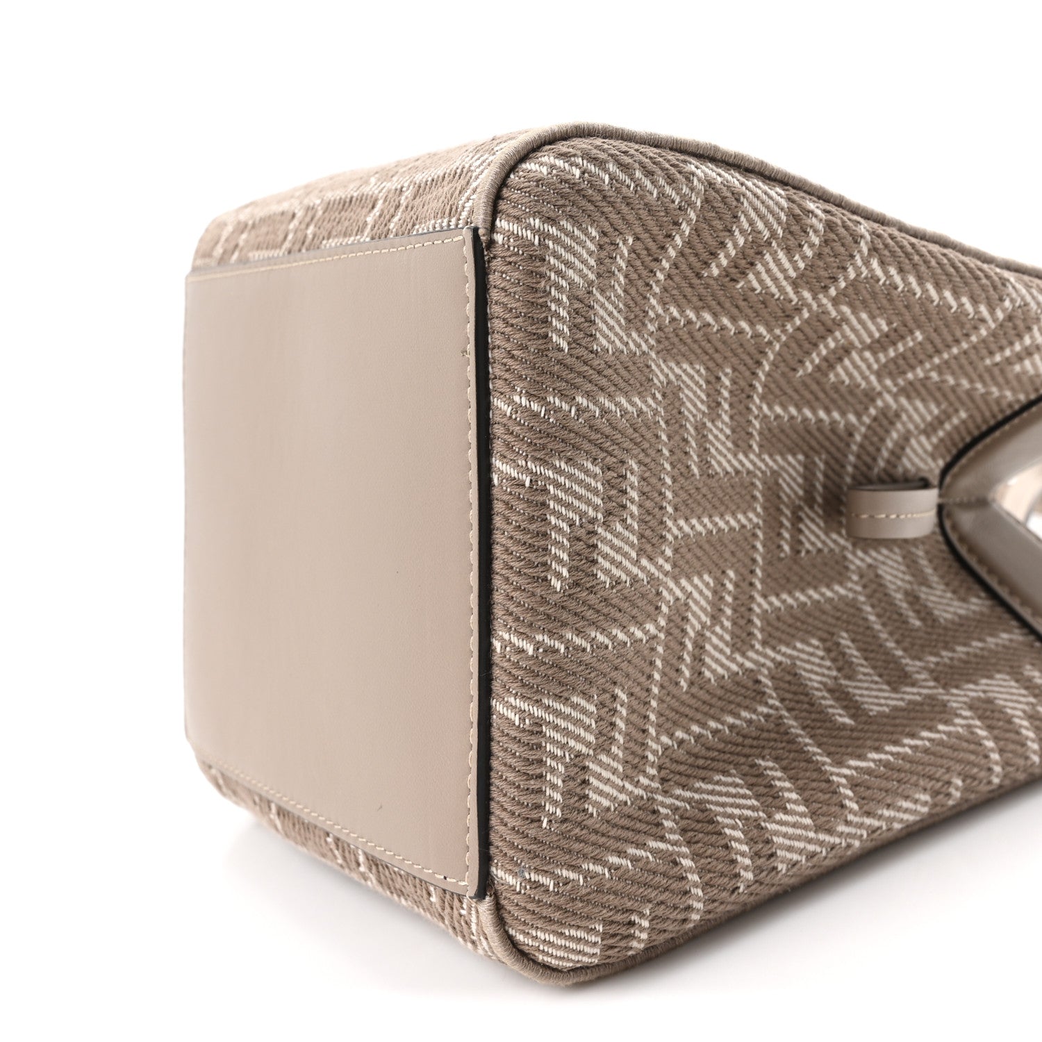 Fabric Jacquard Vitello Grace FF 1974 Mini Fendi Origami Dove White Dove - Image 9